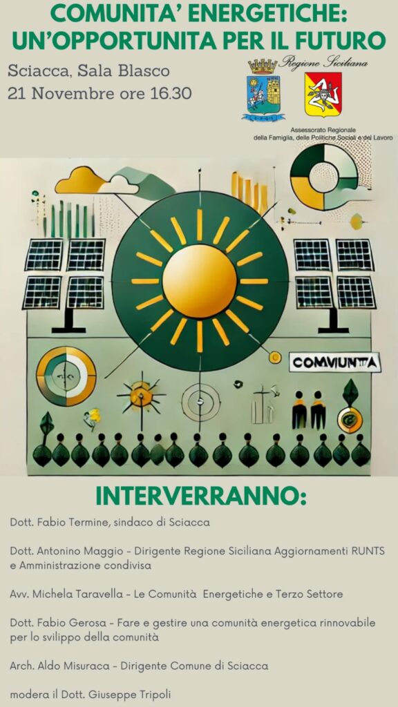 COMUNITÀ ENERGETICHE, SI RIPRENDE IL CAMMINO