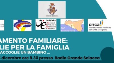 L’AFFIDO FAMILIARE E IL VOLONTARIATO, UN CONVEGNO E UN OPEN DAY